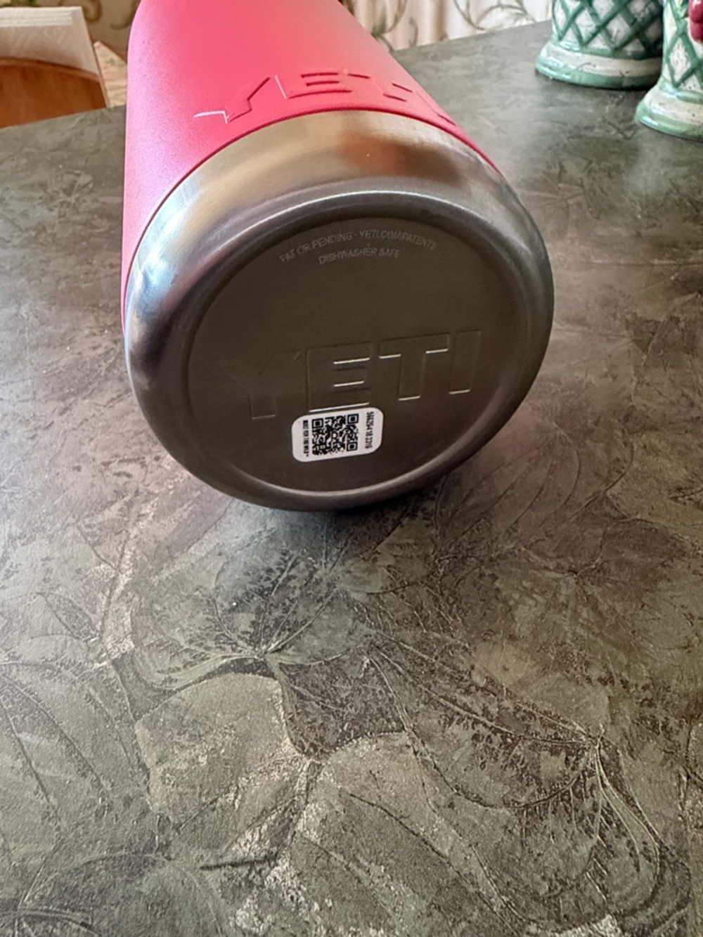 Yeti Pink Stainless Steel Travel Bottle with Black Handle Lid - Picture 3 of 5